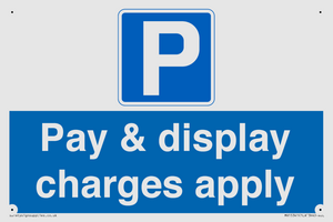 Pay & display charges apply